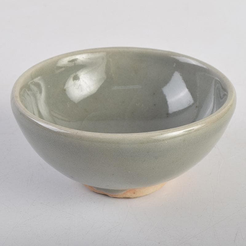 青木木米　聾米造　砧青磁　酒呑　ぐい呑　時代箱付　C　R9109