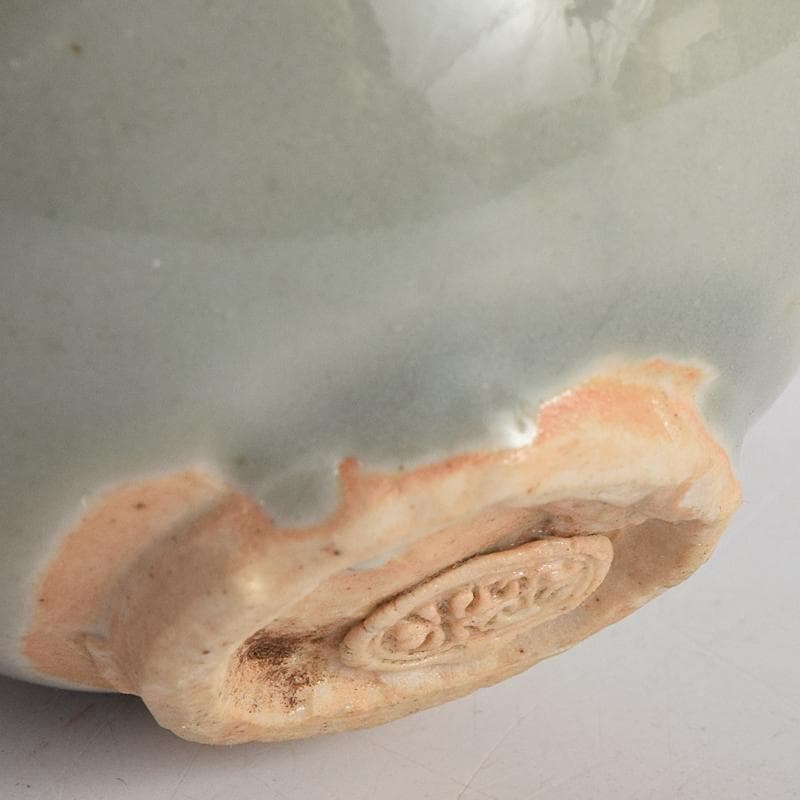 青木木米　聾米造　砧青磁　酒呑　ぐい呑　時代箱付　C　R9109