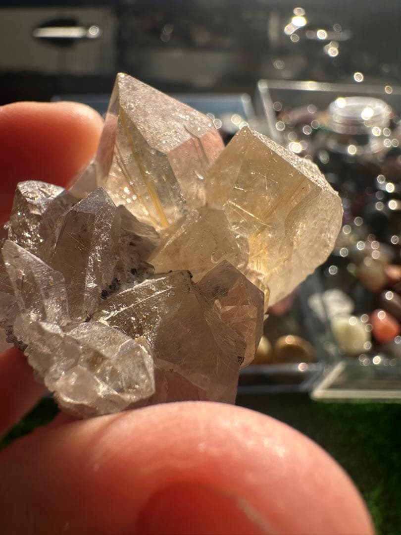 天然 ルチルクォーツ 原石（クラスター） 32g