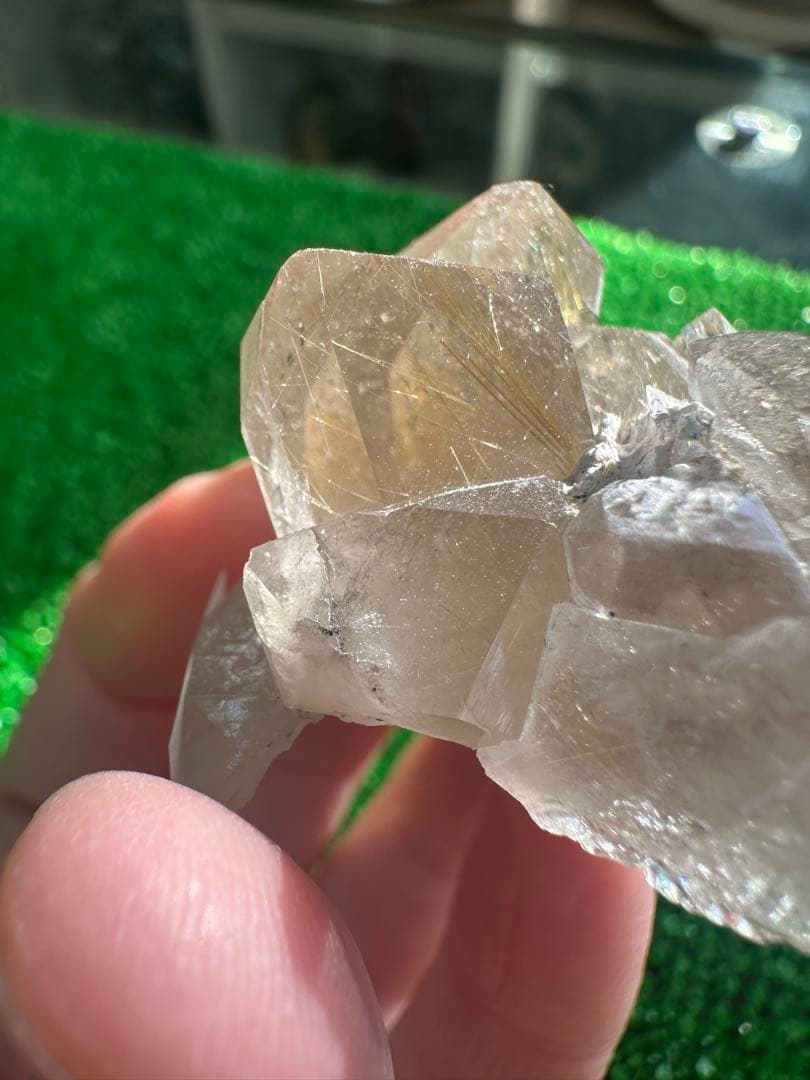 天然 ルチルクォーツ 原石（クラスター） 32g