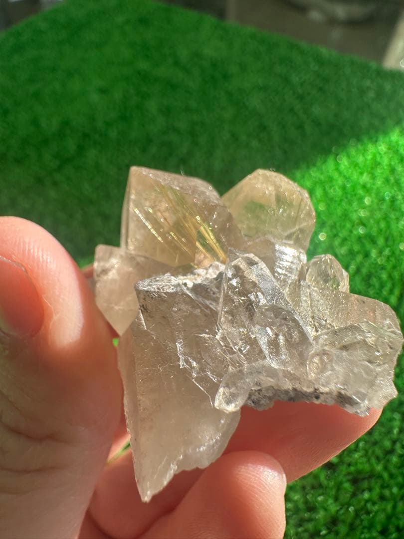 天然 ルチルクォーツ 原石（クラスター） 32g