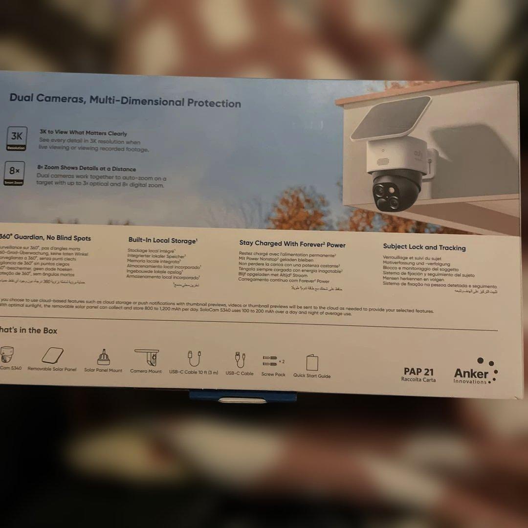 防犯カメラ Solo cam s340