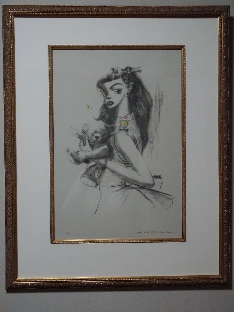 〜最終値下〜　金子國義　リトグラフ　手彩色