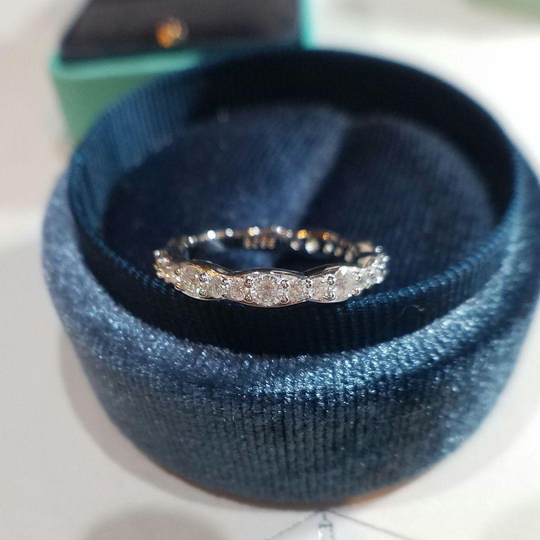 専用！4300円割引！お得エタニティ♡最高級モアサナイト　ウェーブエタニティ