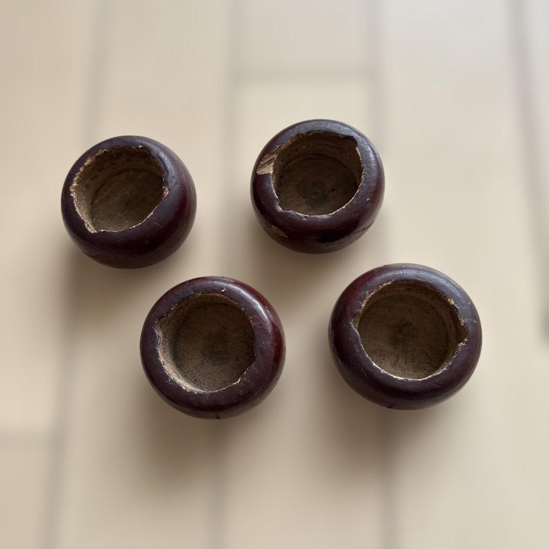 JANOME ジャノメ ミシン台　脚のみ アンティーク　ダークブラウン