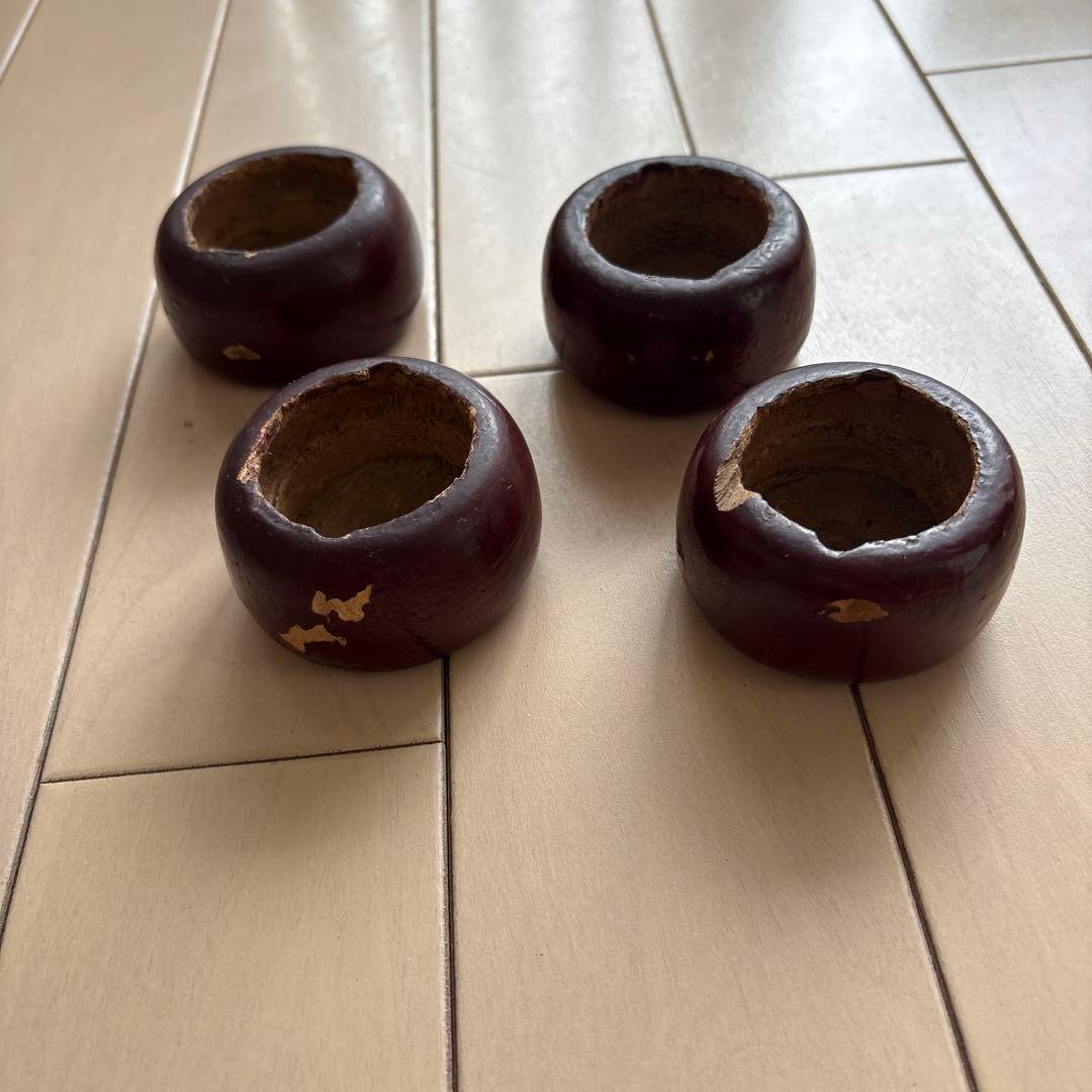 JANOME ジャノメ ミシン台　脚のみ アンティーク　ダークブラウン