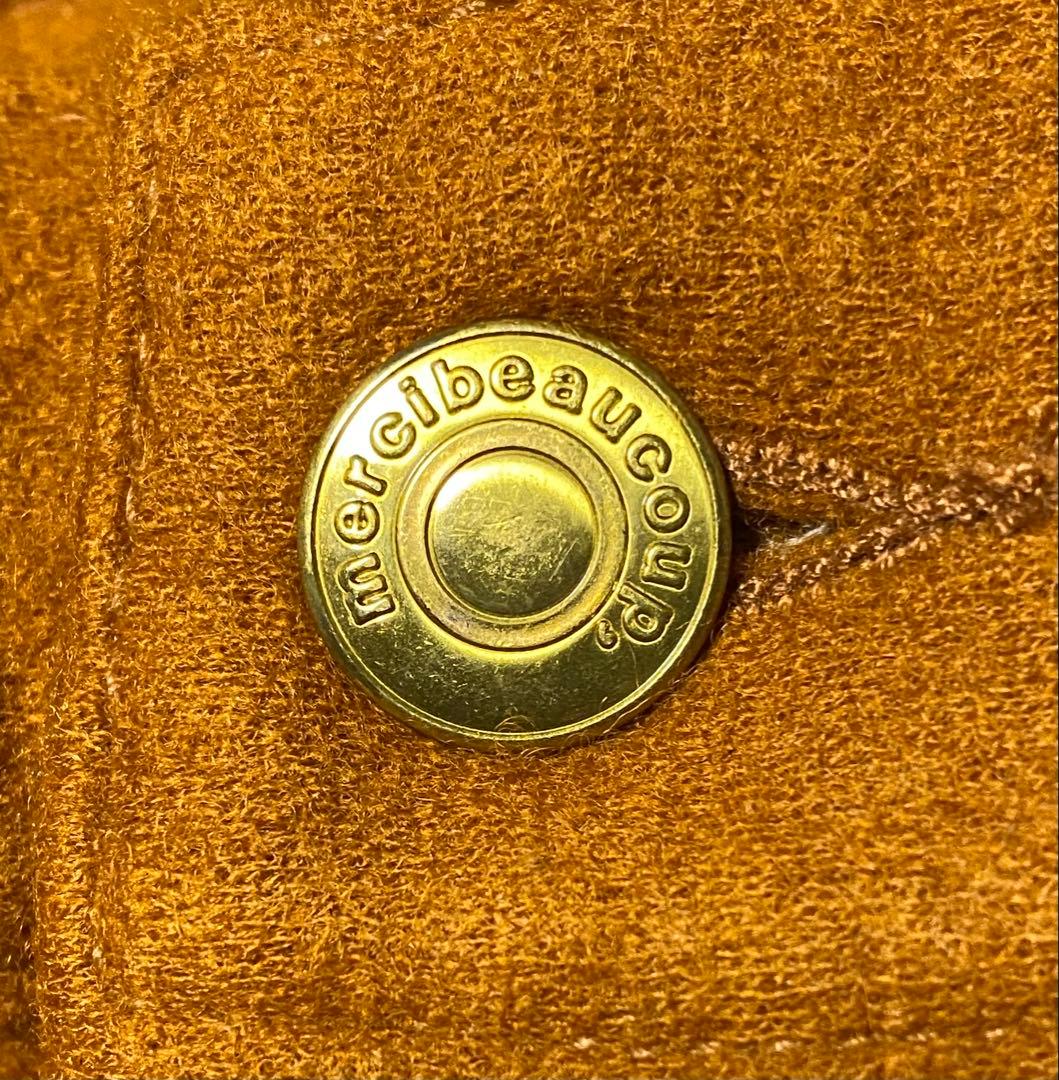 希少珍品　試着のみmercibeaucoup WOOLサルエルパンツ　革パッチ