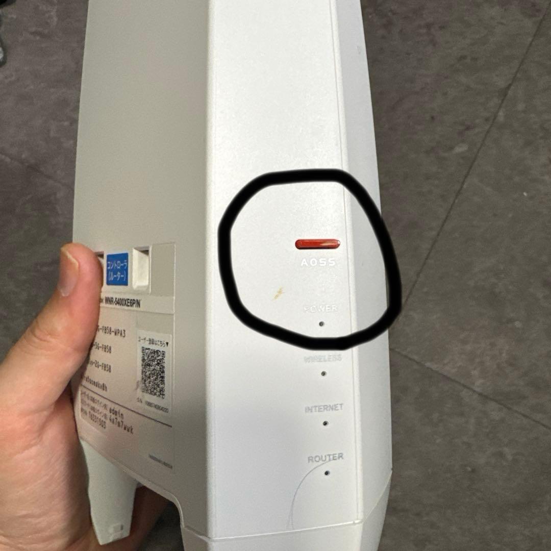 BUFFALO WMR-5400XE6P/2SN 無線LANルータ