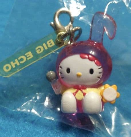 超激レア☆ビッグエコー☆音符キティ・クリアチャーム5種セット☆2002年☆非売品