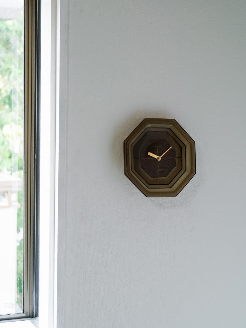 90's SASAKI \"SUNFORM\"CLOCK ガラス 時計 モダン