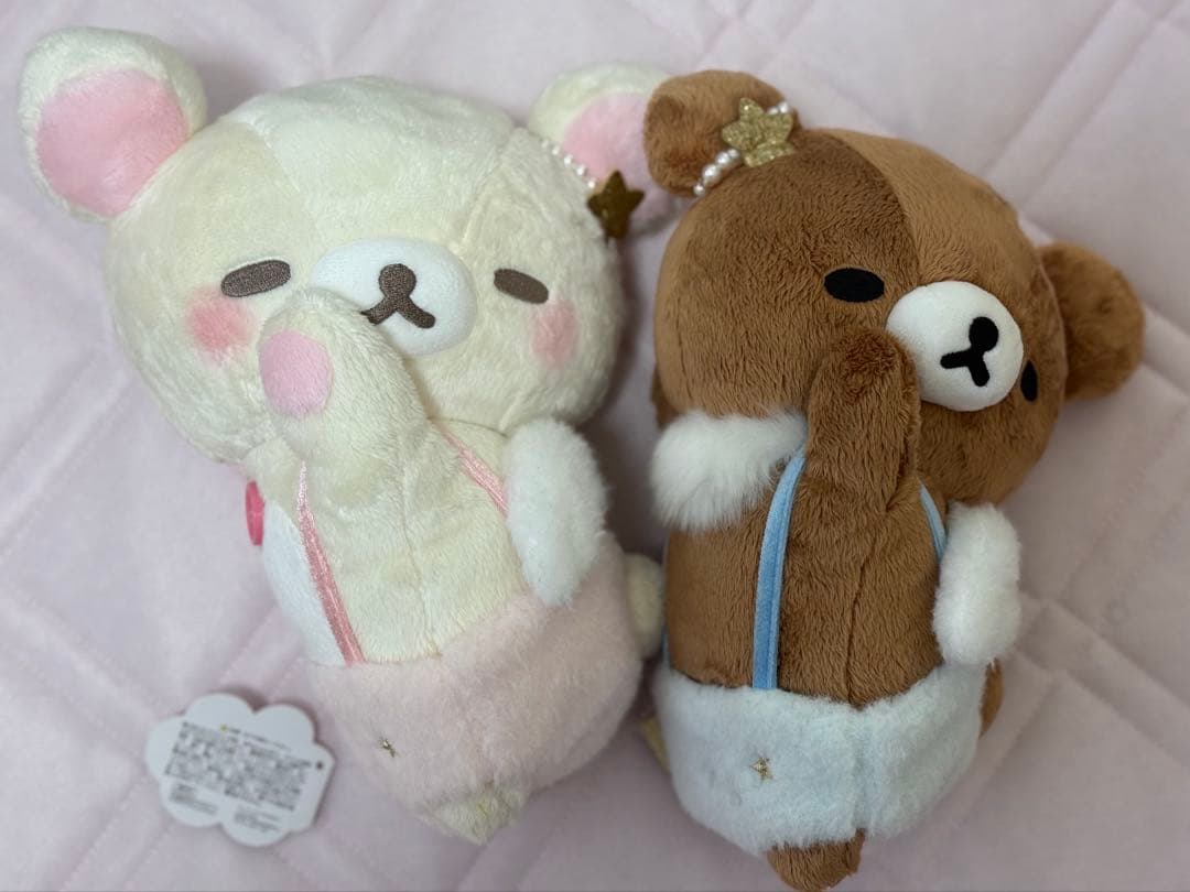 コリラックマ　チャイロイコグマ　すやすや天使の寝顔ぬいぐるみ