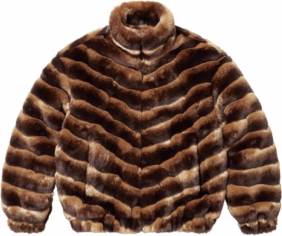 ジャケット・アウター 24SS Supreme Faux Fur Jacket Brown Ssize