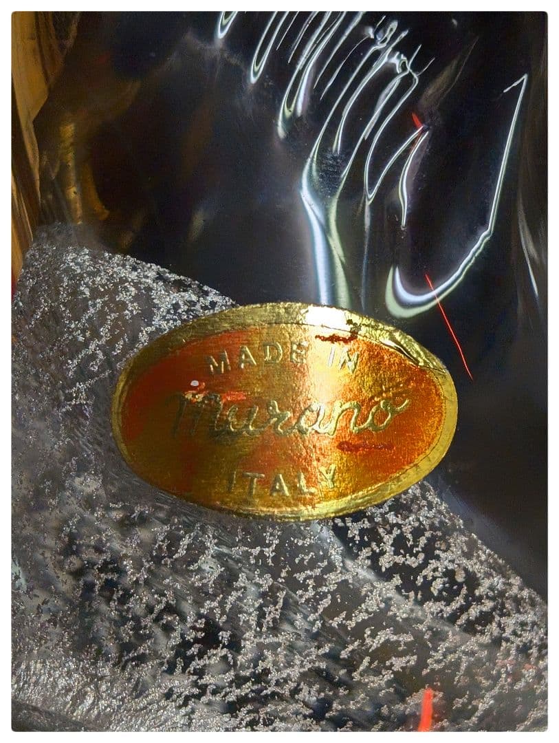 【レトロ 希少】ムラーノガラス 白鳥 Lorenzo Ferro作品ヴィンテージ