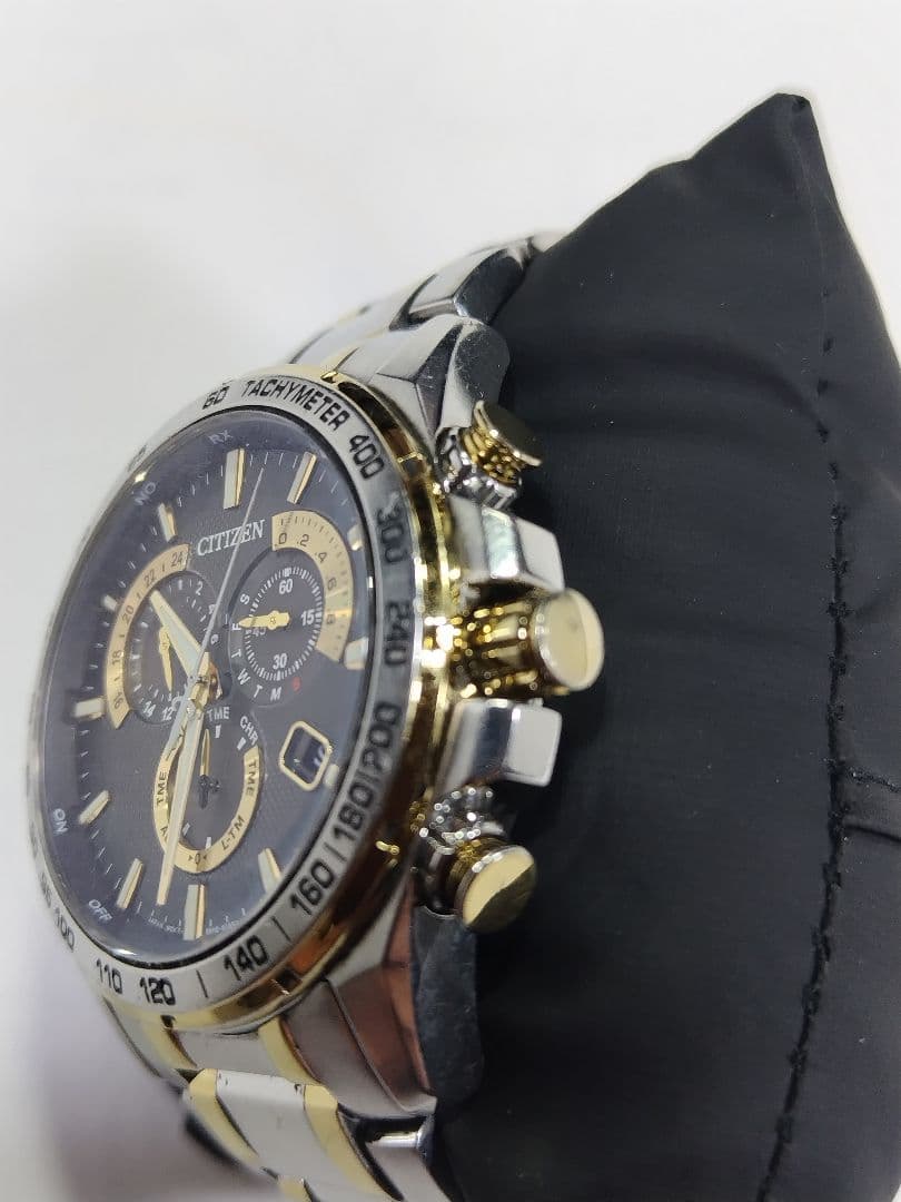 シチズン アテッサ　エコドライブ　ジャパネットコラボ　電波時計　20気圧防水