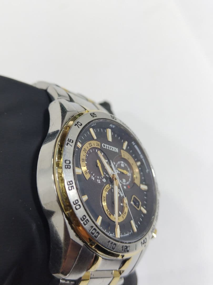 シチズン アテッサ　エコドライブ　ジャパネットコラボ　電波時計　20気圧防水