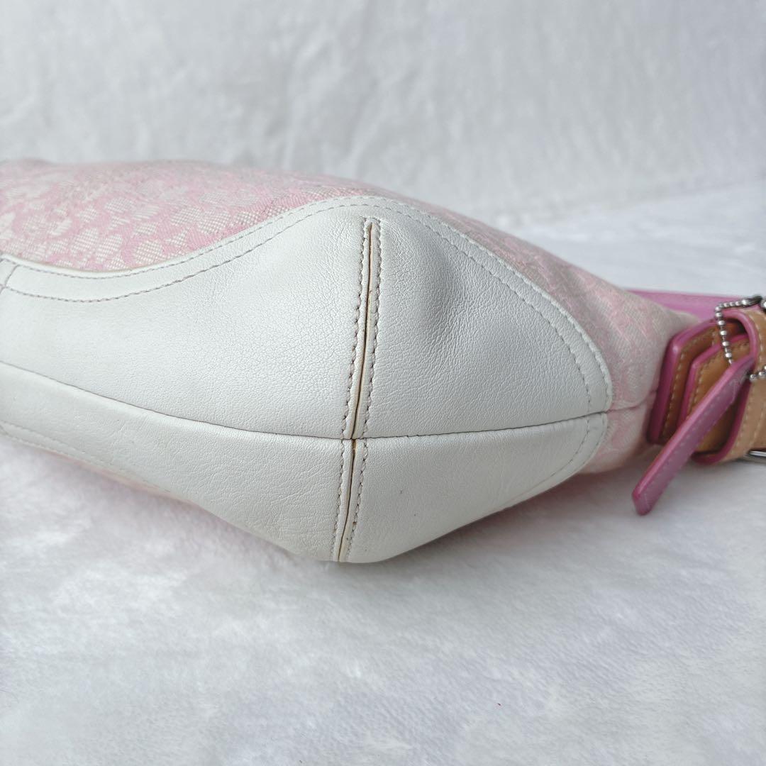 コーチ coach ハンドバッグ ワンショルダー シグネチャー ホーボー ピンク