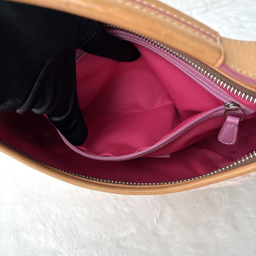 コーチ coach ハンドバッグ ワンショルダー シグネチャー ホーボー ピンク