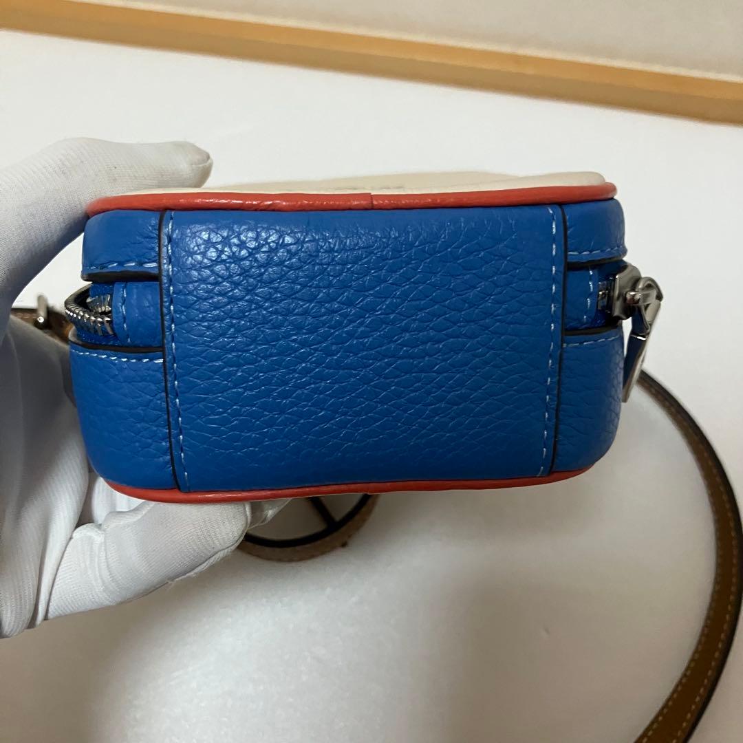 ♡24時間以内発送♡コーチ COACH スマホショルダーバッグ ホワイト/ブルー
