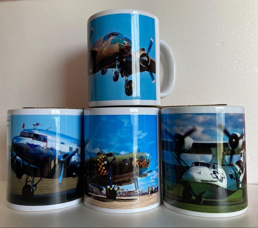マグカップ　4セット　B-17、B-25、DC-3 PBY-5Aカタリーナ