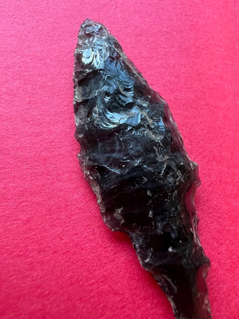 石器　黒曜石製のとてもスペシャルな石鏃　sp1