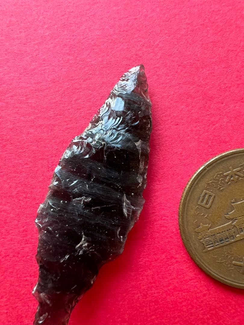 石器　黒曜石製のとてもスペシャルな石鏃　sp1