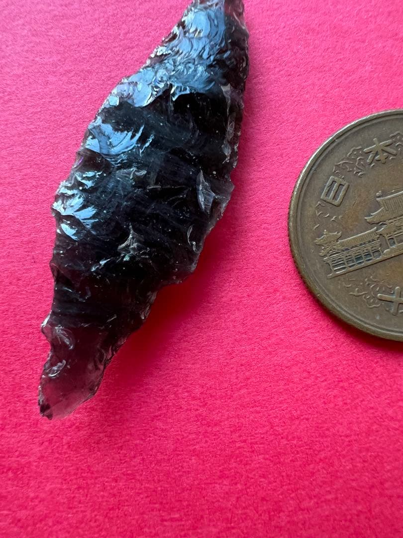 石器　黒曜石製のとてもスペシャルな石鏃　sp1