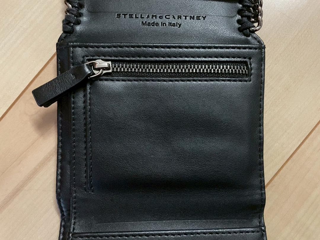 ステラマッカートニー　三つ折り財布　財布 ウォレット コンパクト　ファラベラ　黒
