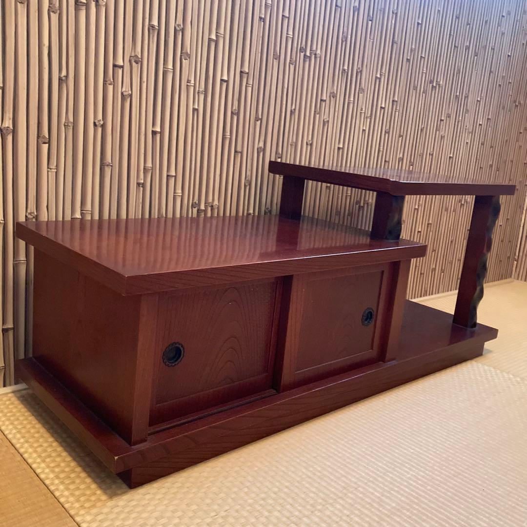 和風 和室 床の間 飾り台 天然木目 コンパクト 車中泊和室化