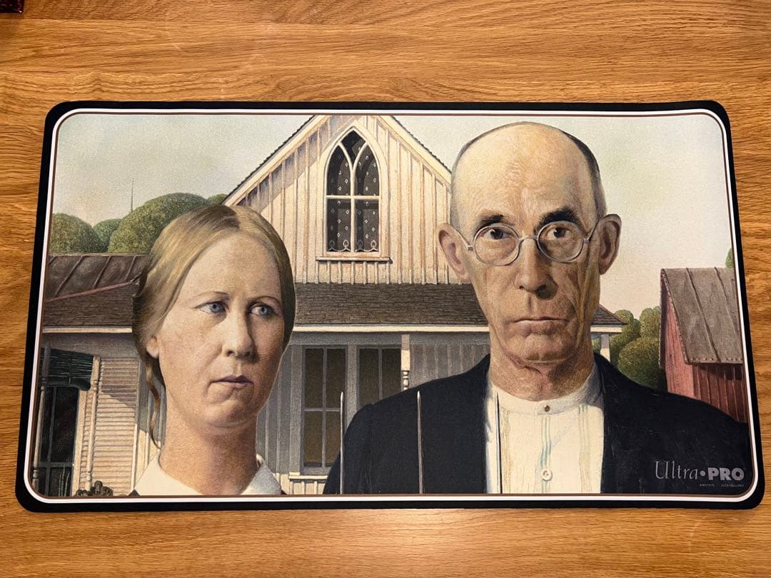 プレイマット「睡蓮」「アメリカン・ゴシック」2枚セット