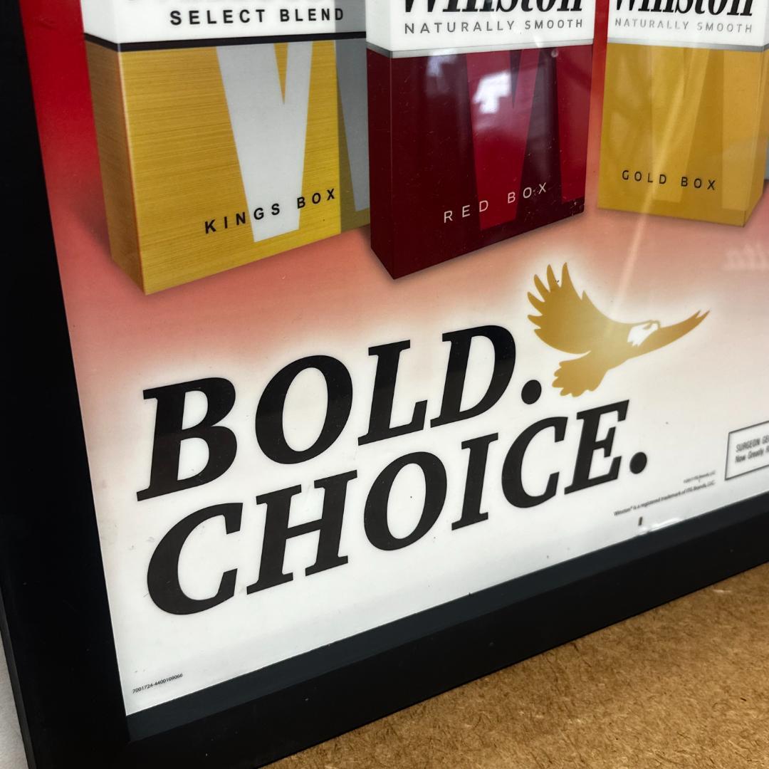 Winston（ウィンストン）BOLD CHOICE アメリカコンビニ広告サイン