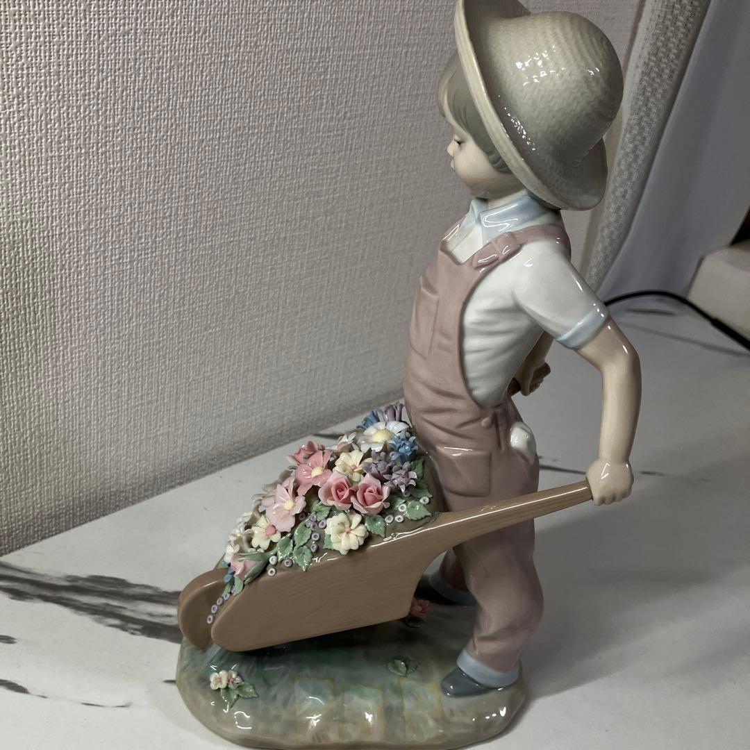 LLADRO リヤドロ 1283 花車を押す少女 箱付