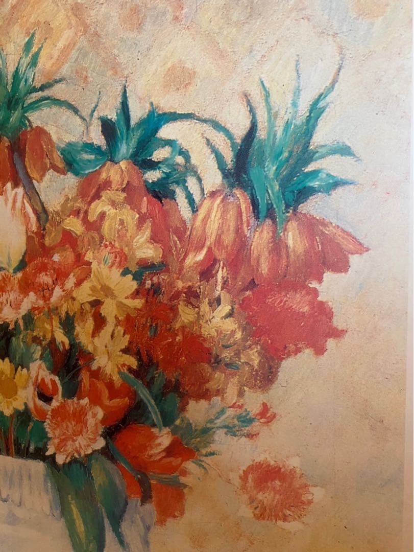 ピエール=オーギュスト・ルノワール 花のある静物 インテリア 額縁