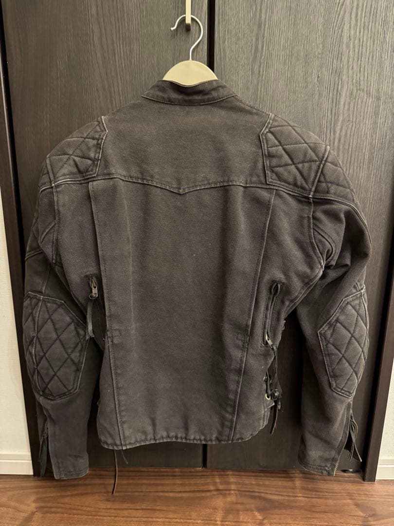 カドヤ　KADOYA シングルライダースジャケット グレー