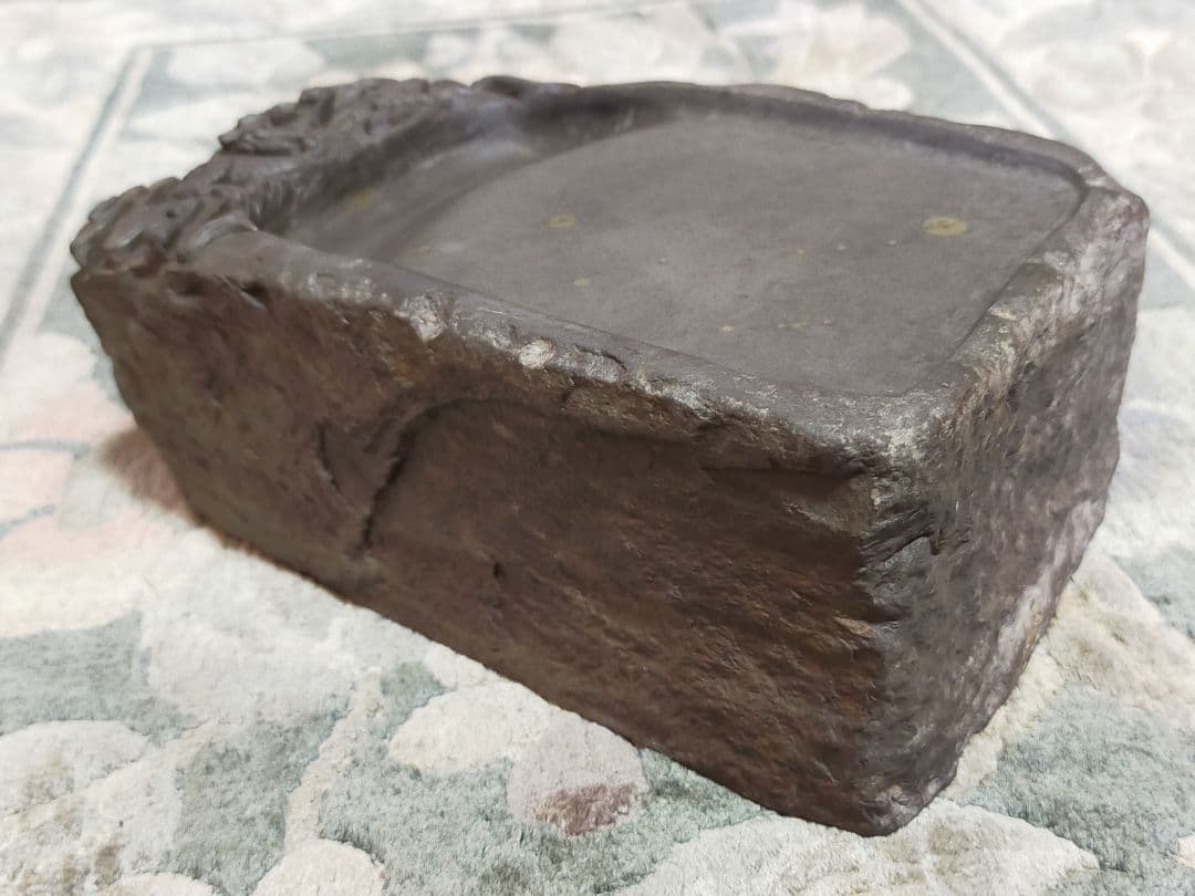 ♥中国　端渓　硯　多眼　端渓硯　５　骨董品