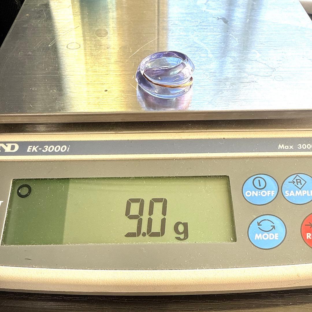 Baccarat バカラ 750 クリスタルガラス コキアージュ リング