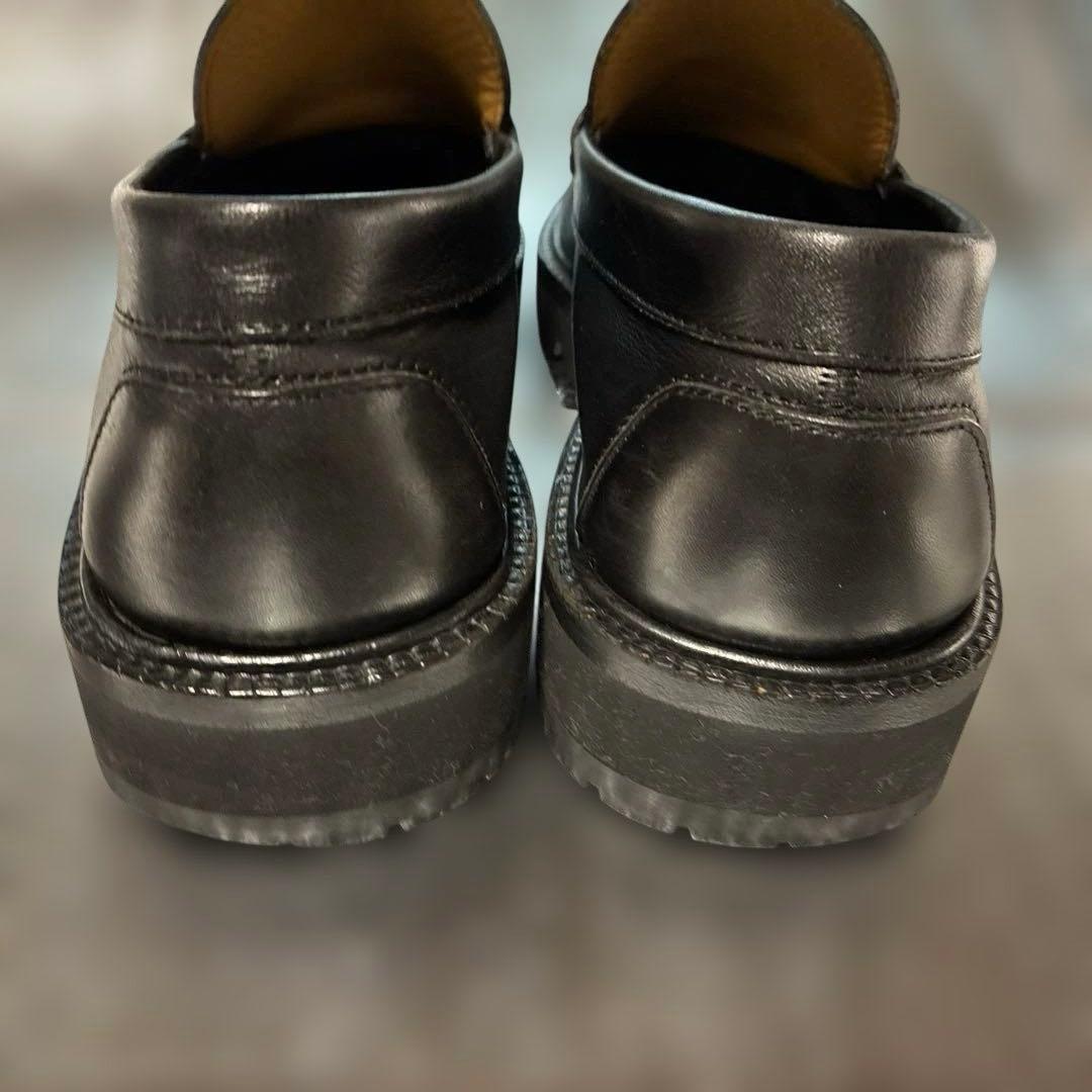 美品　フェラガモ・メンズ　ガンチーニ・ローファー　黒 サイズ7 1/2 希少