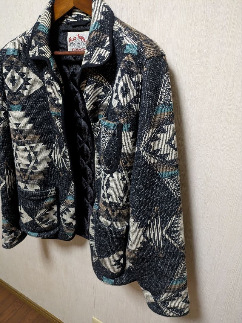 極美品　キャリー　ネイティブ柄　ビーチクロスジャケット　Ｌ