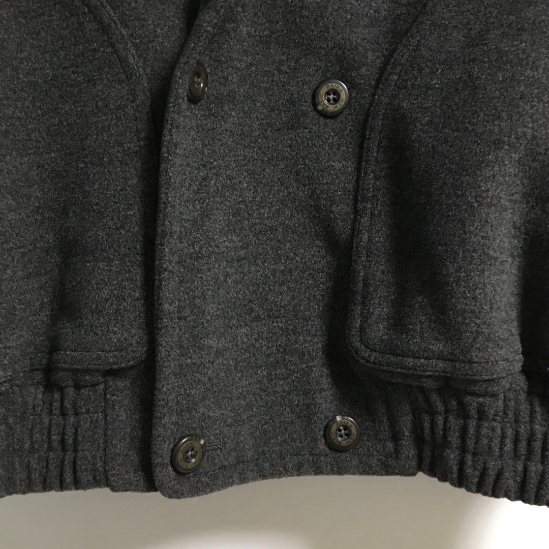 レトロ 古着 ショールカラー ウールジャケット メンズL 日本製 90s