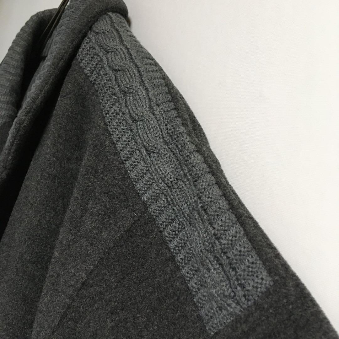 レトロ 古着 ショールカラー ウールジャケット メンズL 日本製 90s