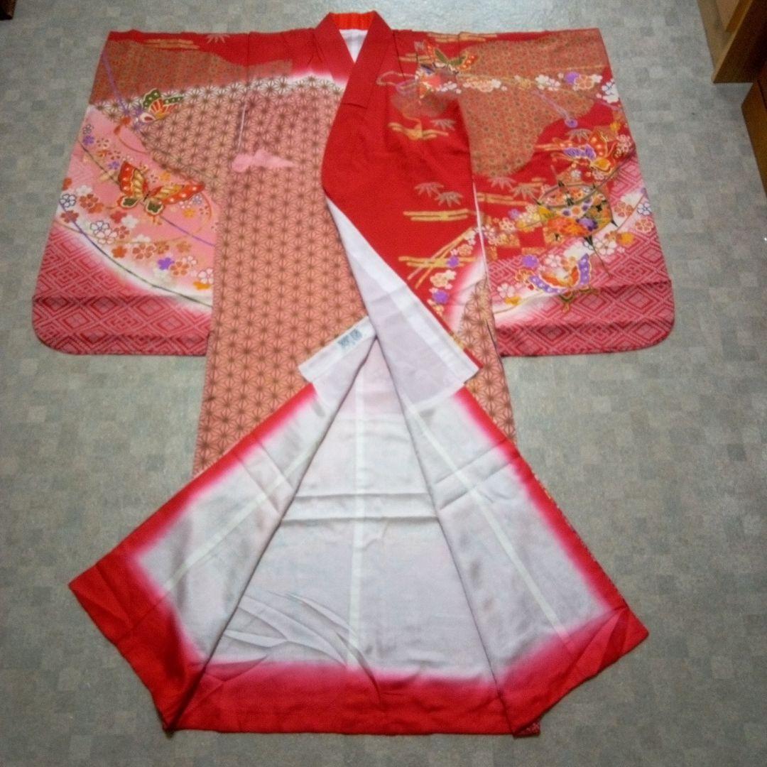 美品【七五三7歳用～ハーフ成人式】振袖フルセット