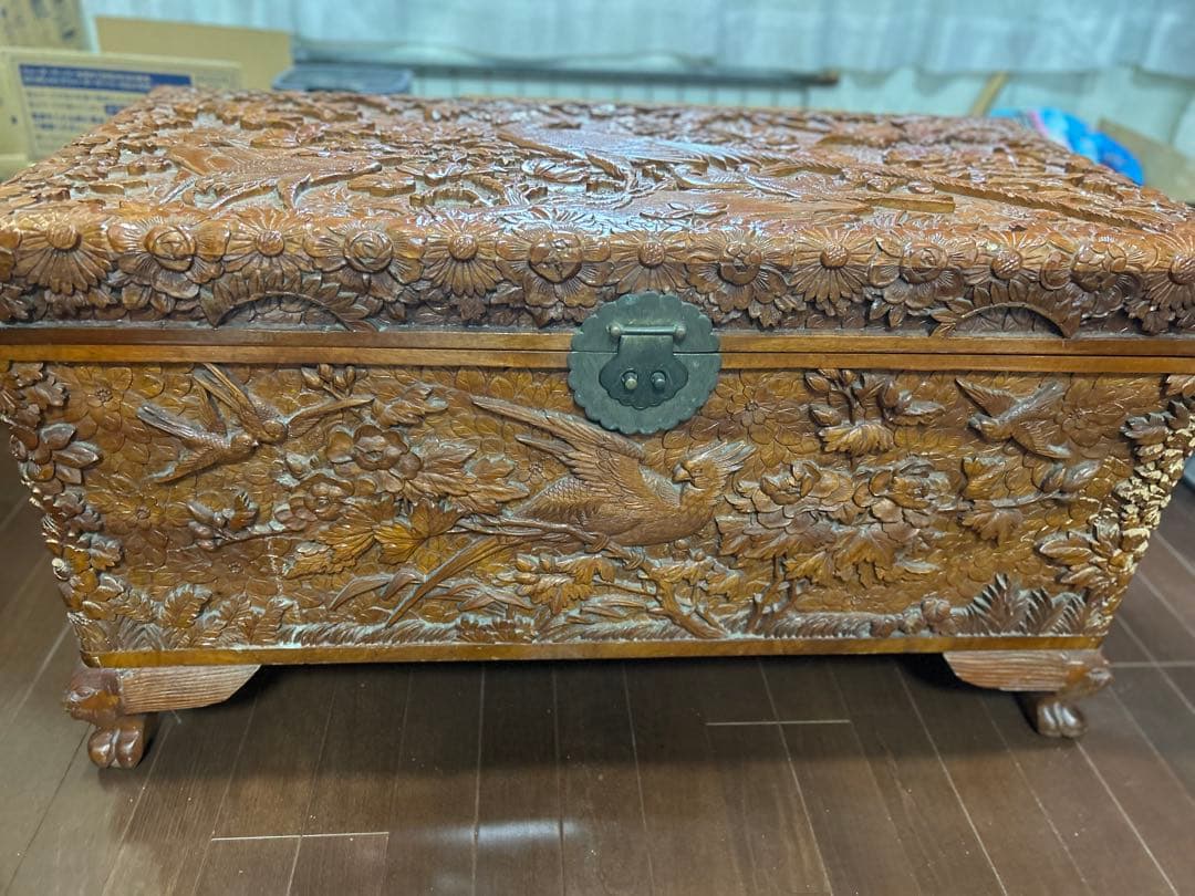中国　アンティーク家具　大型収納ボックス