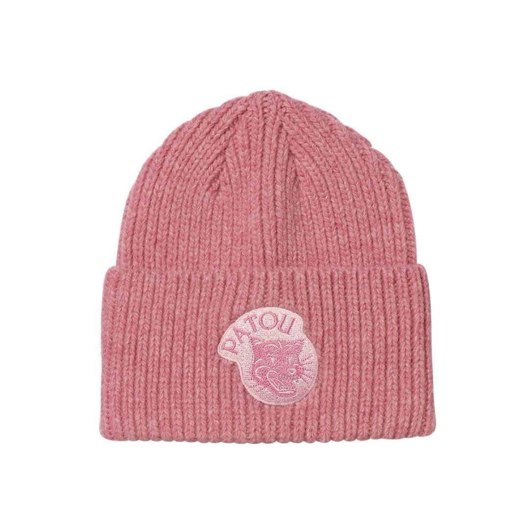 PATOU ピンク ニット帽　オニツカタイガー