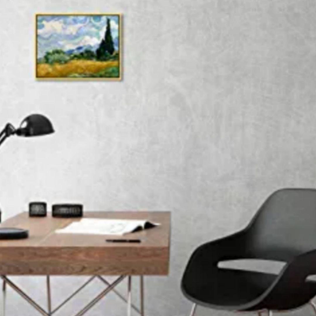 フィンセント・ファン・ゴッホ作品　『糸杉のある麦畑』　風景画　キャンバス　複製画