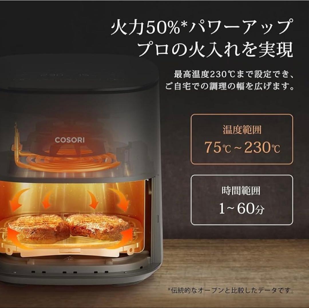 COSORI エアフライヤー 4.7リットル CAF-L501-KJP