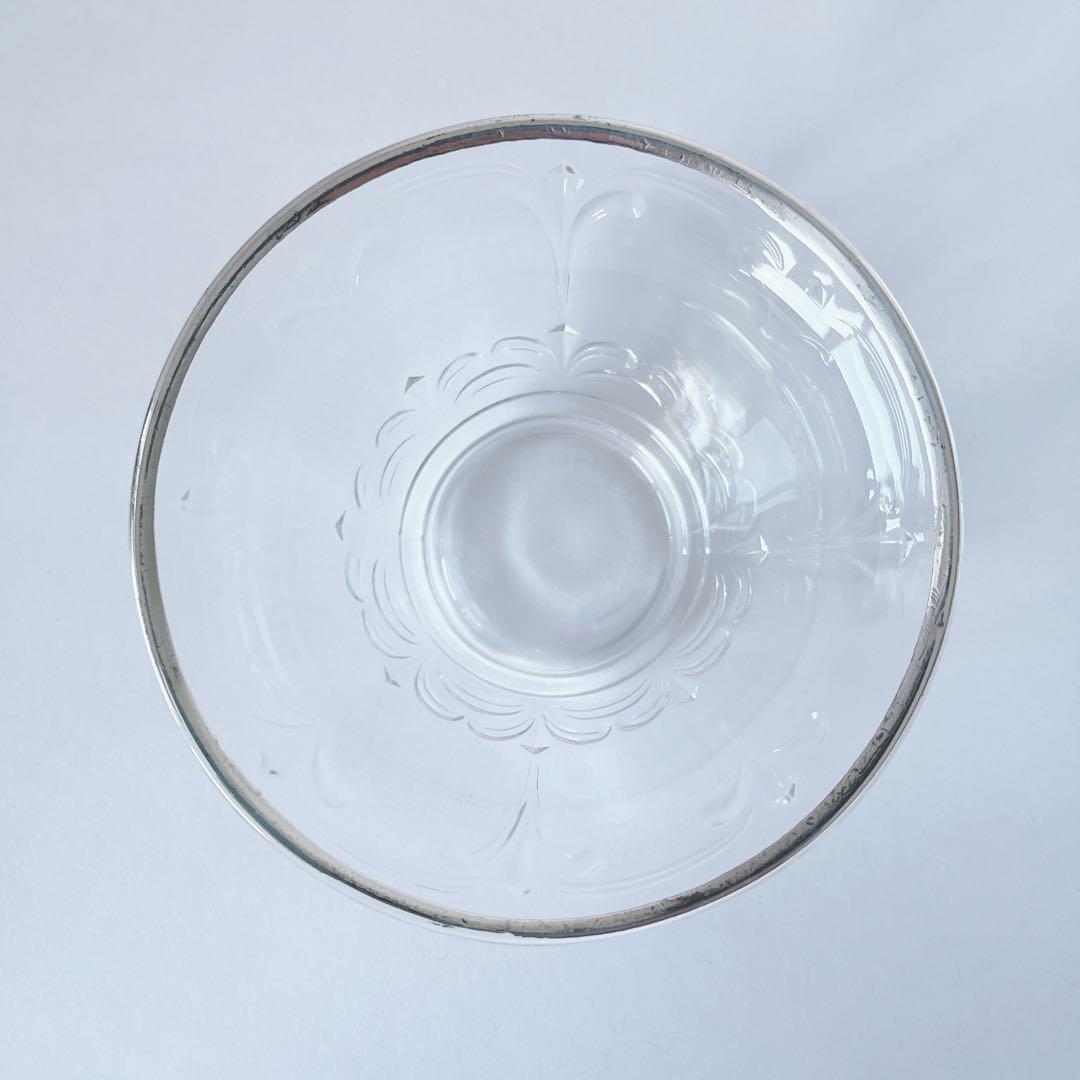 シルバーオーバーレイ　ソースボウルとソーサー セット　アメリカ　アンティーク