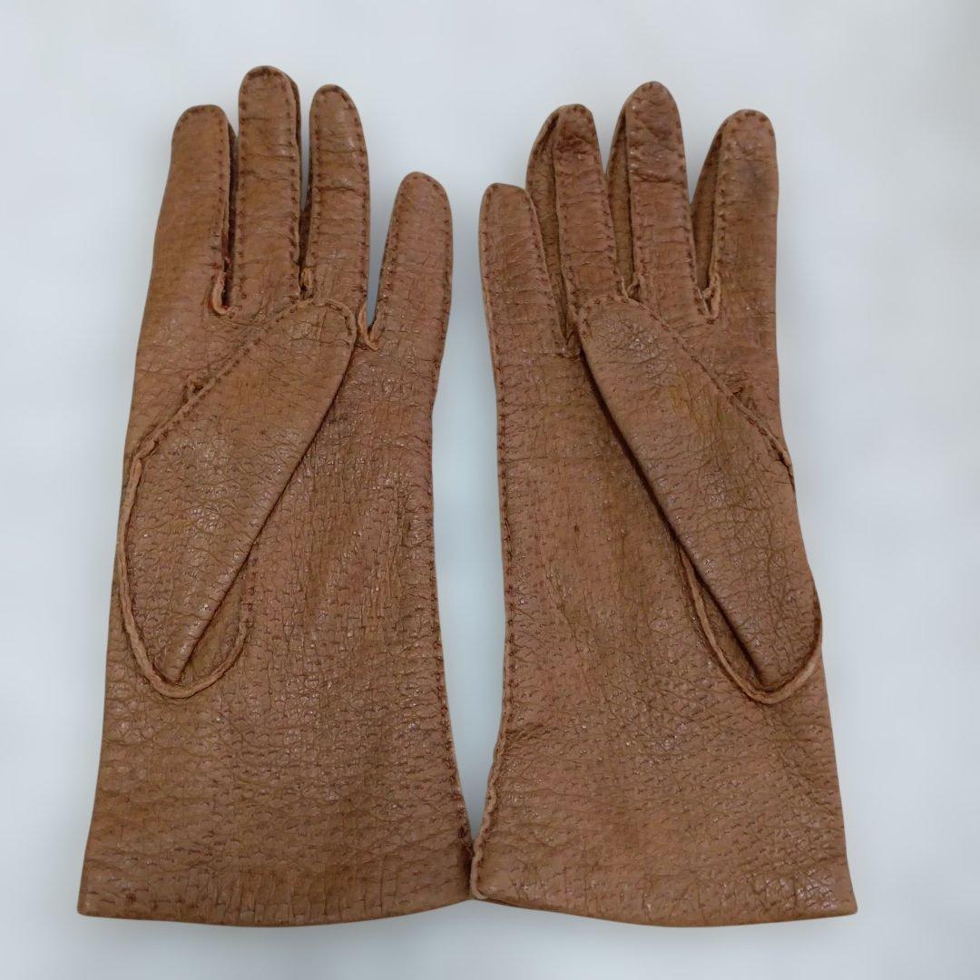 値下げ　ペッカリー製手袋　英国製ビンテージ