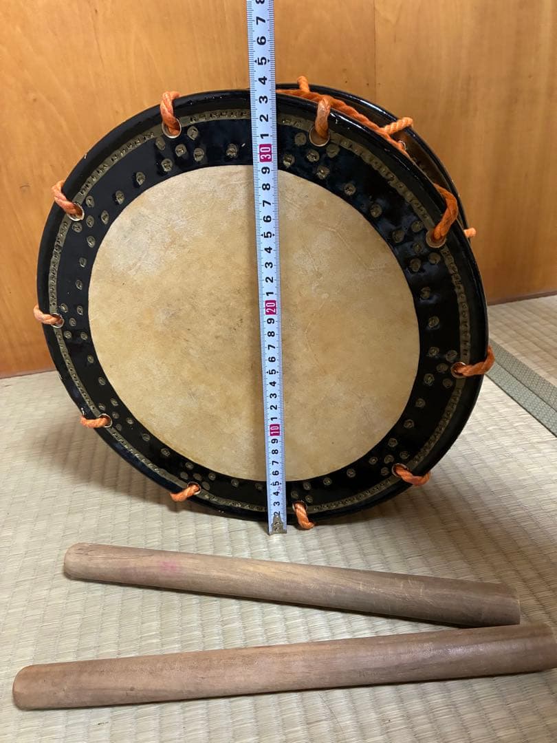 【ちかちゃん】締太鼓 バチ付き