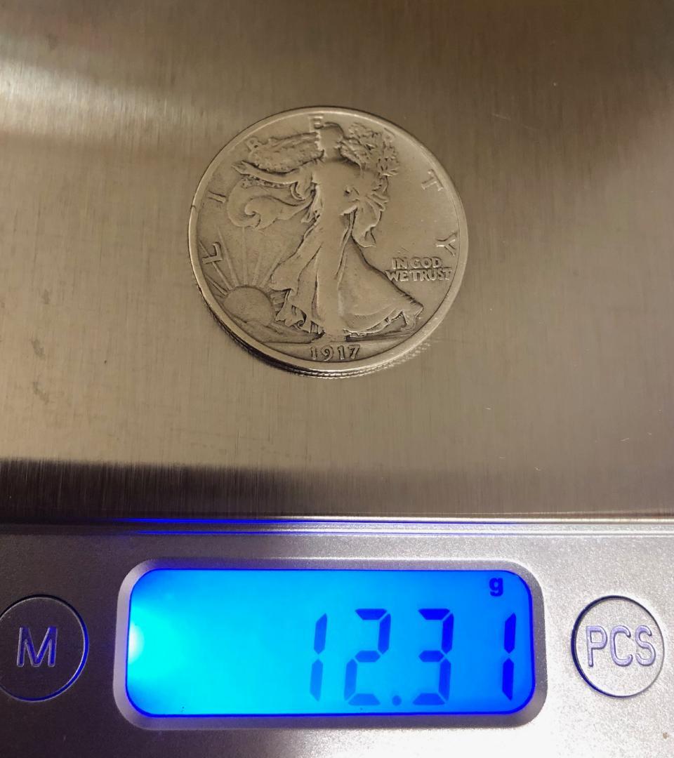 ウォーキングリバティ　1917年　銀貨　アメリカ　ハーフダラー　リバティ