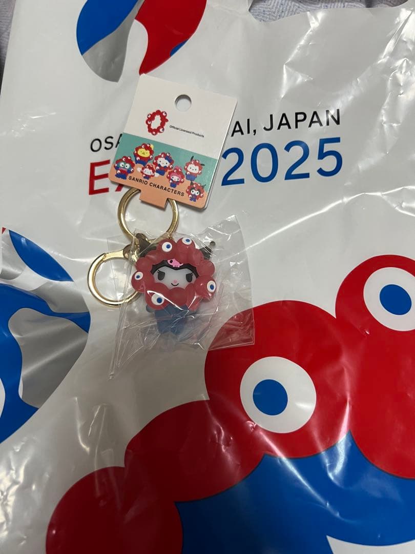 万博　サンリオキャラクター 立体マスコットクリアキーホルダー コンプリートセット