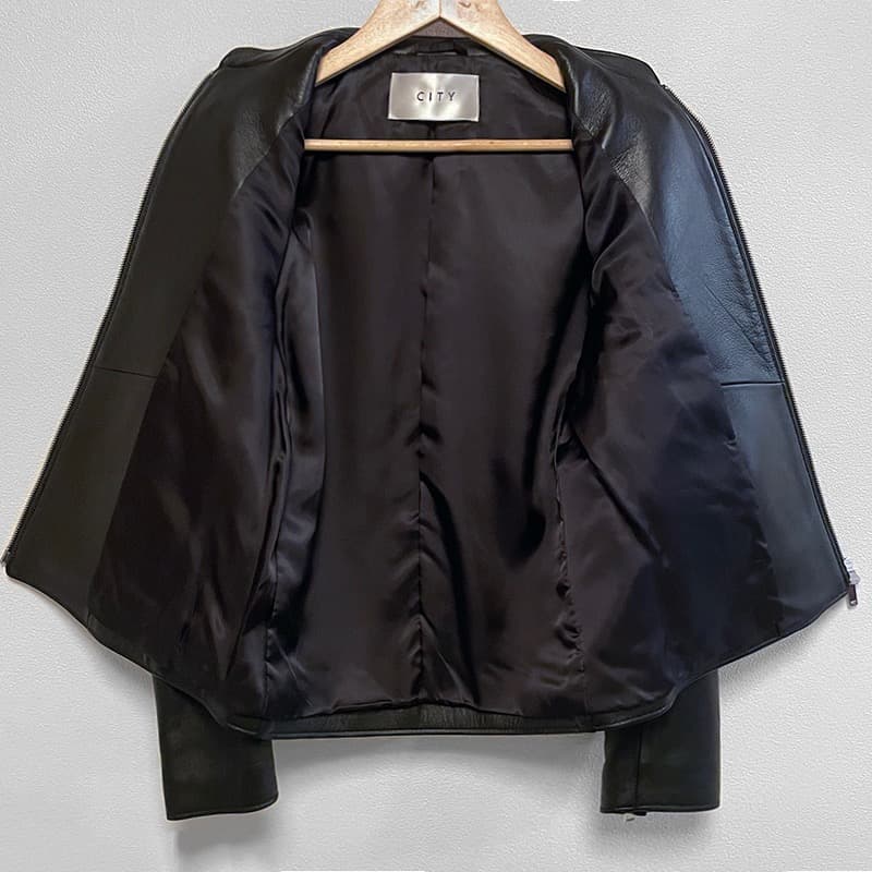 極美品 CITY レザージャケット シングルライダース サイズ2 ブルゾン
